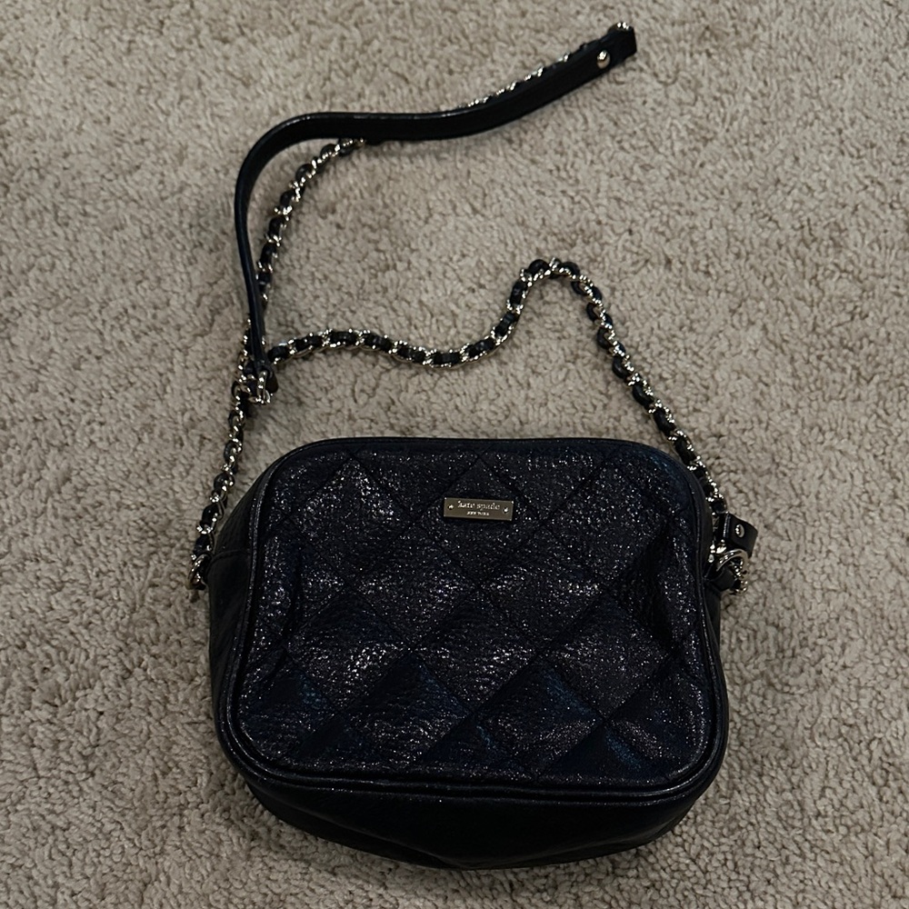 Kate Spade Black Quilted Crossbody Bag